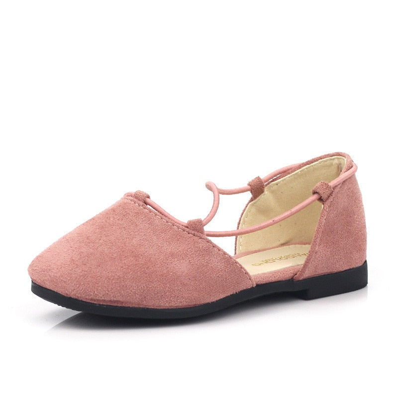 JGSHOWKITO Girls Princess Shoes Kids Flats Children Casual Flats Elegant Simple D'orsay Flats Flock Fabric Fashion Dress Shoes