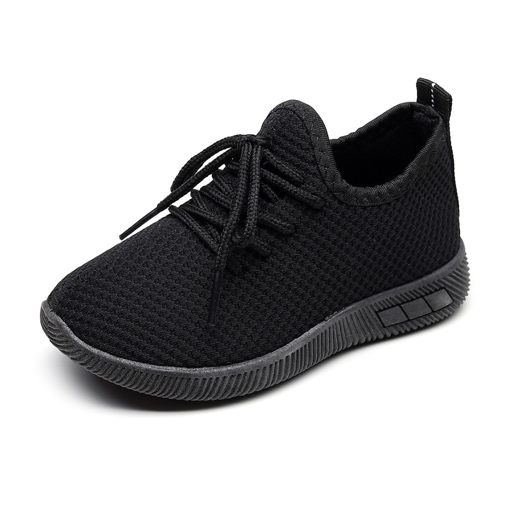 Children Mesh Shoes Sneakers Infant Kids Baby Breathable Lace-Up Flat Shoes Girls Boys Solid Sport Running Sneakers Casual Shoes