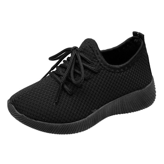 Children Mesh Shoes Sneakers Infant Kids Baby Breathable Lace-Up Flat Shoes Girls Boys Solid Sport Running Sneakers Casual Shoes