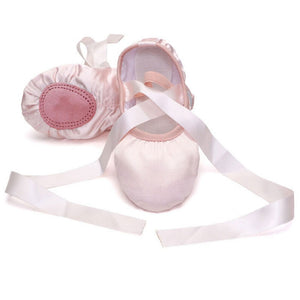 arrival Baby Girls Pink Purple Apricot Red Solid Canvas Ballet Dance Shoes split suede sole Children