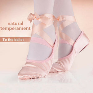 arrival Baby Girls Pink Purple Apricot Red Solid Canvas Ballet Dance Shoes split suede sole Children