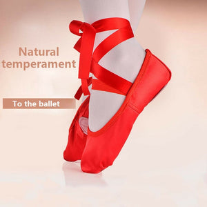 arrival Baby Girls Pink Purple Apricot Red Solid Canvas Ballet Dance Shoes split suede sole Children