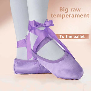 arrival Baby Girls Pink Purple Apricot Red Solid Canvas Ballet Dance Shoes split suede sole Children