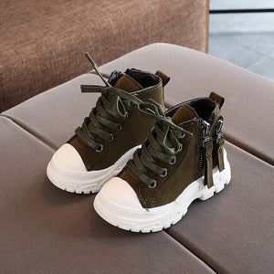 2019 Fashion Motorcycle Boots for Boys Girls Autumn Winter Side Zipper Outdoor Children Shoes Tassel Baby Toddler Sneaker C09302