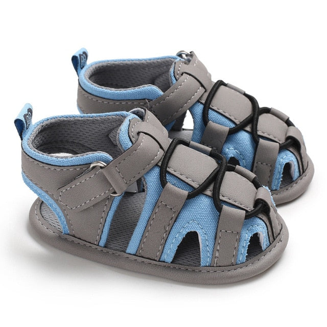 Baby Girl Fashion Buckle Strap Shoes Child Baby Patchwork Kid Summer Girl Soft Sole Crib Toddler Boys Sandals Shoes 0-18 Months