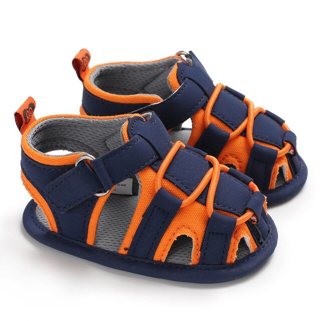 Baby Girl Fashion Buckle Strap Shoes Child Baby Patchwork Kid Summer Girl Soft Sole Crib Toddler Boys Sandals Shoes 0-18 Months