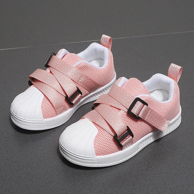 New 2020 Children's Flats Casual Shoes Spring Summer Breathable Kids Mary Janes Shoes Hook&loop Loafers Toddler Girls Flats