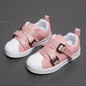 New 2020 Children's Flats Casual Shoes Spring Summer Breathable Kids Mary Janes Shoes Hook&loop Loafers Toddler Girls Flats
