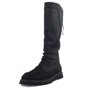 Handmade Customize Men Genuine Leather Knee High Boots Chukka Luxury Trainers Riding Equestria Boots Zip Shoes