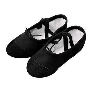 Fashion Professional Ballerina Ballet Dance Shoes Canvas flats Soft Split Cow Leather Latin Dance Training Shoes Girls Toe