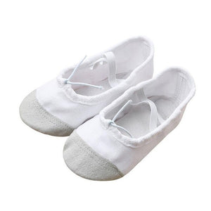 Fashion Professional Ballerina Ballet Dance Shoes Canvas flats Soft Split Cow Leather Latin Dance Training Shoes Girls Toe
