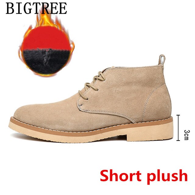 Men Boots Genuine Leather Chukka Boots Men Shoes Winter Shoes Men Snow Boots Snow Boots Heren Schoenen Chaussure Homme Zapatos