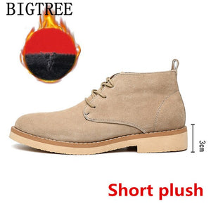 Men Boots Genuine Leather Chukka Boots Men Shoes Winter Shoes Men Snow Boots Snow Boots Heren Schoenen Chaussure Homme Zapatos
