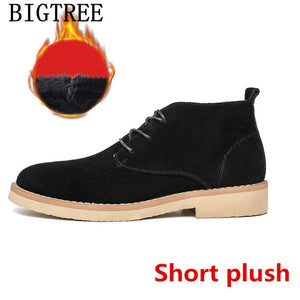 Men Boots Genuine Leather Chukka Boots Men Shoes Winter Shoes Men Snow Boots Snow Boots Heren Schoenen Chaussure Homme Zapatos