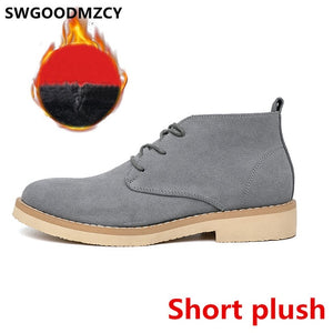 Chukka Boots Men Ankle Boots Men Winter Shoes Men Snow Boots Shoes+male Botas Invierno Hombre Bottes Homme Cuir Erkek Ayakkabi