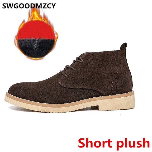 Chukka Boots Men Ankle Boots Men Winter Shoes Men Snow Boots Shoes+male Botas Invierno Hombre Bottes Homme Cuir Erkek Ayakkabi