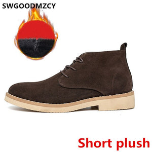 Chukka Boots Men Ankle Boots Men Winter Shoes Men Snow Boots Shoes+male Botas Invierno Hombre Bottes Homme Cuir Erkek Ayakkabi