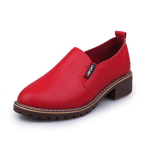 2020 Women Flat Shoes Round Toe Lace-Up Oxford Shoes Woman Soft Leather Brogue Women Shoes B908