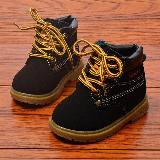2020 Winter Children's boots Girls Boys Plush Martin Boots Casual Warm Ankle Shoes Kids Fashion Sneakers Baby Snow Boots