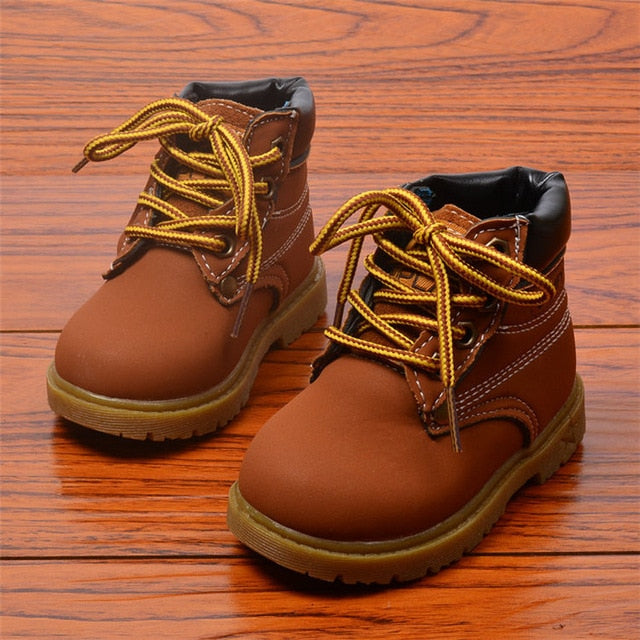 2020 Winter Children's boots Girls Boys Plush Martin Boots Casual Warm Ankle Shoes Kids Fashion Sneakers Baby Snow Boots