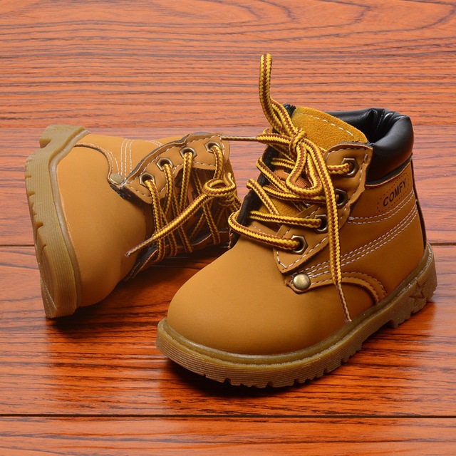 2020 Winter Children's boots Girls Boys Plush Martin Boots Casual Warm Ankle Shoes Kids Fashion Sneakers Baby Snow Boots