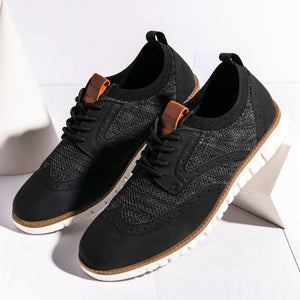 2019 New Men Shoes Lace-Up Breathable Brogue Wedding Shoes Men Dress Shoes Male Formal Footwear Plus Size 46