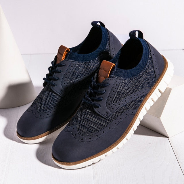 2019 New Men Shoes Lace-Up Breathable Brogue Wedding Shoes Men Dress Shoes Male Formal Footwear Plus Size 46