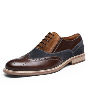 DESAI Brand Top Quality Oxford Shoes For Men Genuine Leather Shoes British Bullock Shoe
