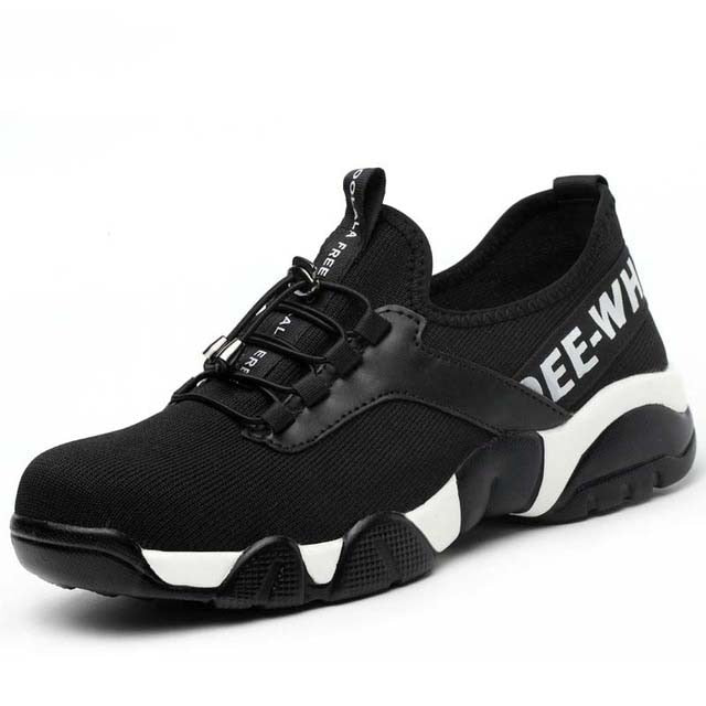 2019New men Steel Toe Work Safety Shoes Lightweight Breathable Reflective Casual Sneaker Prevent piercing Women Protective boots