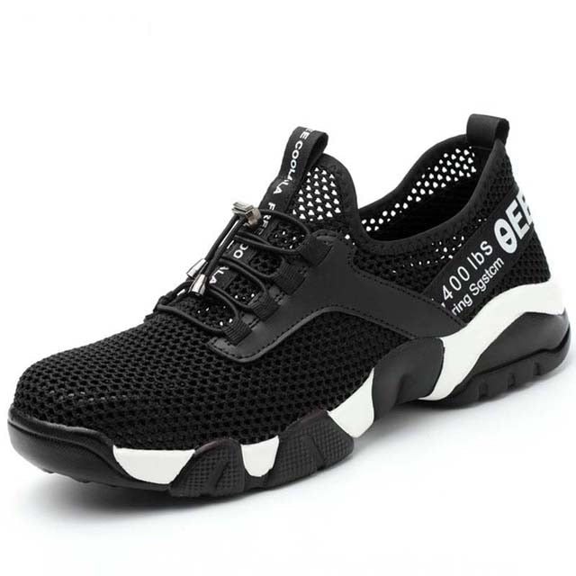 2019New men Steel Toe Work Safety Shoes Lightweight Breathable Reflective Casual Sneaker Prevent piercing Women Protective boots
