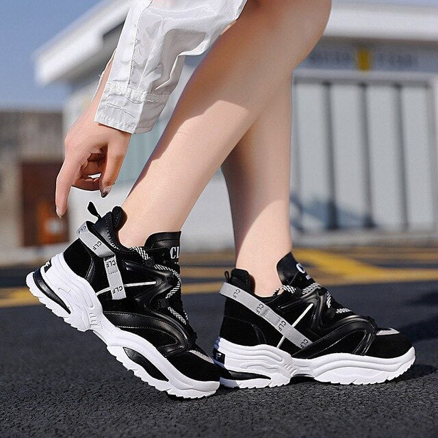 Women Sneakers Thick Sole Women Shoes Ladies Platform Shoes Chunky Sneakers Chaussures Femme Dad Shoes Women Vulcanize Shoes