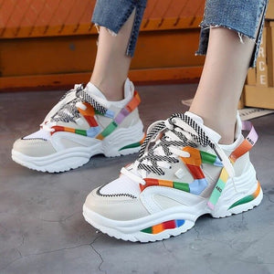 Women Sneakers Thick Sole Women Shoes Ladies Platform Shoes Chunky Sneakers Chaussures Femme Dad Shoes Women Vulcanize Shoes