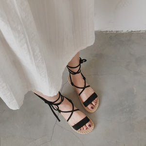 2020 Summer Sandals Casual Beach Shoes Women Cross Lace Up Gladiator Sandals Non-Slip On Shoes Lady Sandalia Feminina Khaki Blac