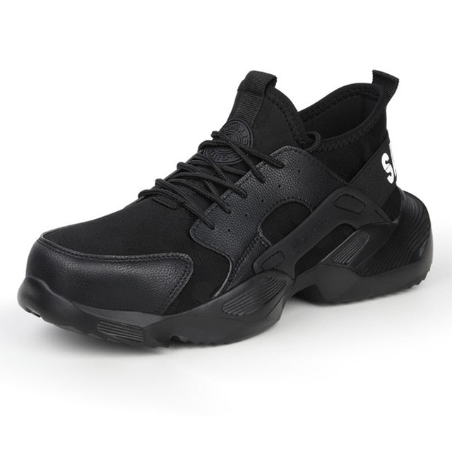 Men Safety Shoes Boots Steel Toe Puncture-Proof Work Sneakers Breathable Boots Men Shoes Indestructible Work Safety Boots