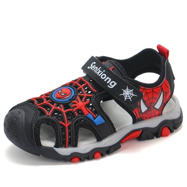 2020 summer kids shoes brand closed toe toddler boys spiderman sandals orthopedic sport pu leather baby boys beach sandals shoes