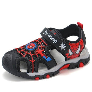 2020 summer kids shoes brand closed toe toddler boys spiderman sandals orthopedic sport pu leather baby boys beach sandals shoes
