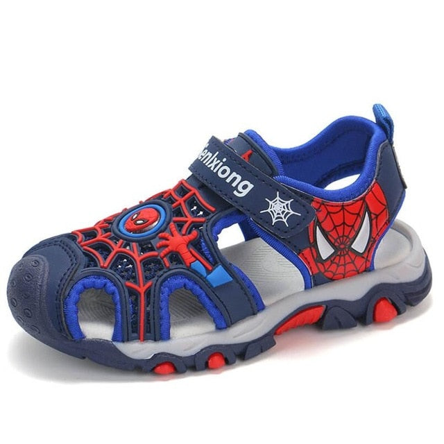 2020 summer kids shoes brand closed toe toddler boys spiderman sandals orthopedic sport pu leather baby boys beach sandals shoes
