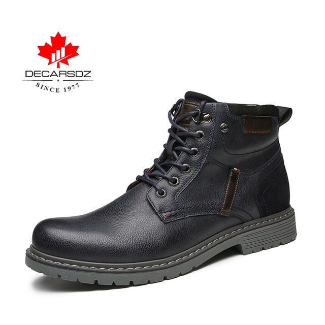 Men Boots Man Autumn Botas Brand Lace-up Comfy Fashion Shoes Men 2020 New Classic Outdoor Leather Casual Boots Men Basic Boots