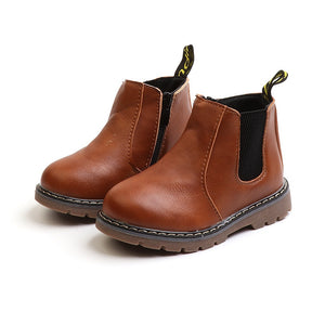 Children Shoes Fashion Kids Boots 2020 Autumn Winter Soft Leather Riding Boots Warm Fur Boys Ankle Boots Baby Girls Casual Shoes