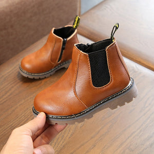 Children Shoes Fashion Kids Boots 2020 Autumn Winter Soft Leather Riding Boots Warm Fur Boys Ankle Boots Baby Girls Casual Shoes