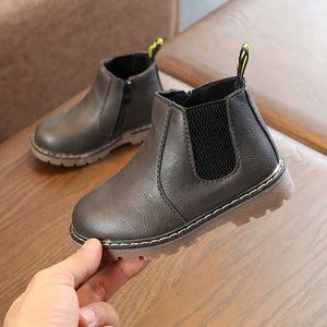 Children Shoes Fashion Kids Boots 2020 Autumn Winter Soft Leather Riding Boots Warm Fur Boys Ankle Boots Baby Girls Casual Shoes