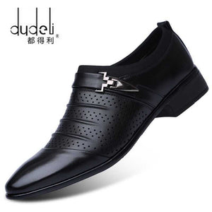 DUDELI Hollow out oxfords formal shoes mens leather wedding shoes heren schoenen oxford shoes for men dress shoes 2018 loafers