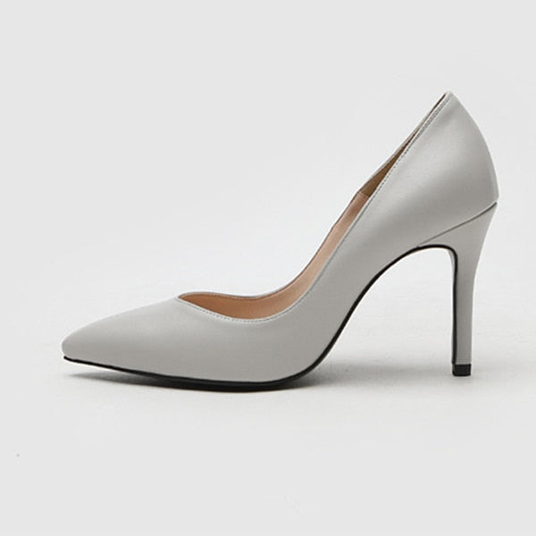 Women High Heels Female Shoes Classics Basic Women Pumps Pointed Toe Slip On Casual Shoes Spring Autumn New Arrival DE