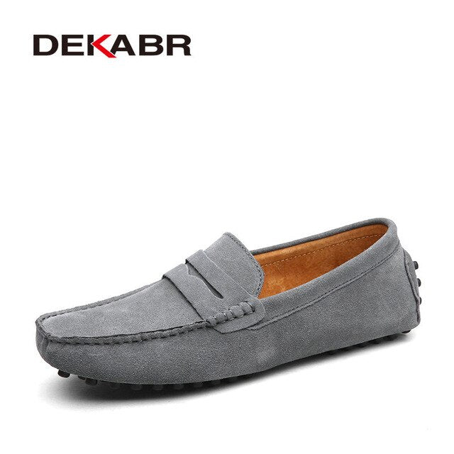 DEKABR 2020 New Arrival Men Driving Moccasins Genuine Leather Loafers Casual Fashion Wedding Men Footwear Large Size 38~50