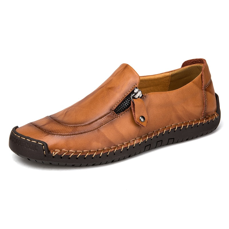 2020 Men Loafers Genuine leather Comfortable Men Casual Shoes Footwear Flats For Men Slip On Lazy Shoes Zapatos Hombre