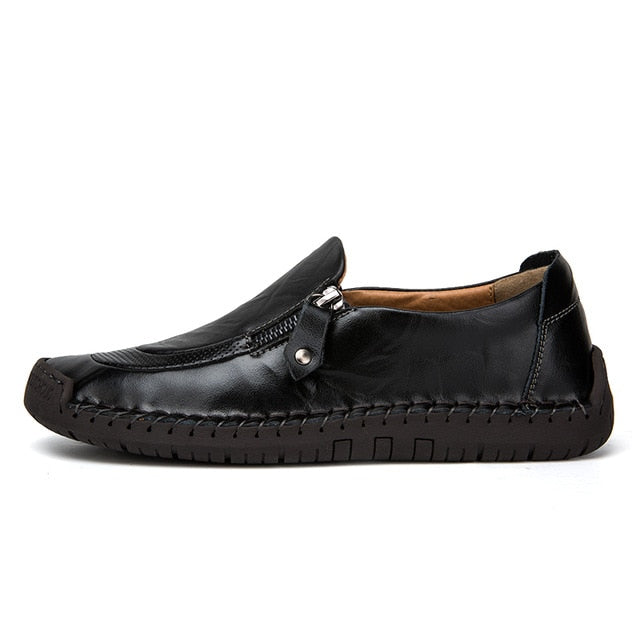 2020 Men Loafers Genuine leather Comfortable Men Casual Shoes Footwear Flats For Men Slip On Lazy Shoes Zapatos Hombre