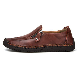 2020 Men Loafers Genuine leather Comfortable Men Casual Shoes Footwear Flats For Men Slip On Lazy Shoes Zapatos Hombre
