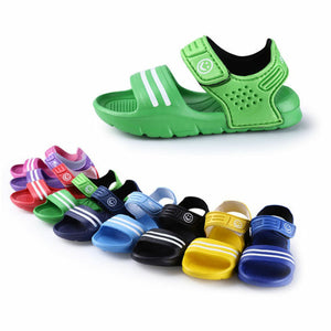1 Pair Kids Shoes Casual Children Kids Shoes Baby Boy Closed Toe Summer Beach Sandals Flat Flat Breathable Beach Slip-On Shoes