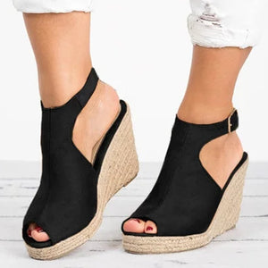 Women Sandals Summer 2020 Wedges Shoes For Women buty damskie sapato feminino Black Ladies Sandals Sandalias