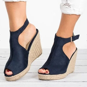 Women Sandals Summer 2020 Wedges Shoes For Women buty damskie sapato feminino Black Ladies Sandals Sandalias
